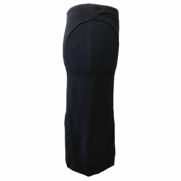 GIORGIO ARMANI BLACK HIGH RISE BANDAGE PENCIL SKIRT - XS (IT38) - Picture 3 of 10